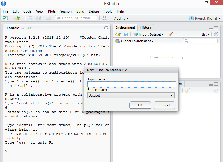 rstudio rdocument window